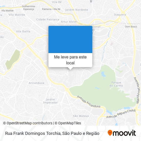 Rua Frank Domingos Torchia mapa