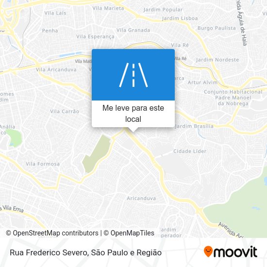 Rua Frederico Severo mapa