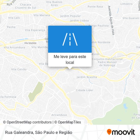 Rua Galeandra mapa