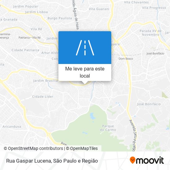 Rua Gaspar Lucena mapa