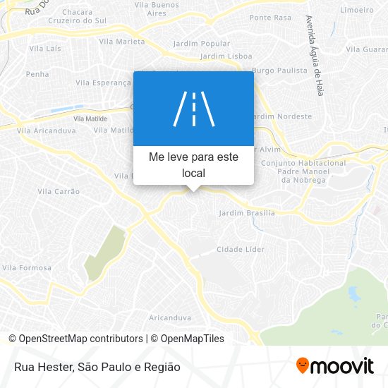 Rua Hester mapa