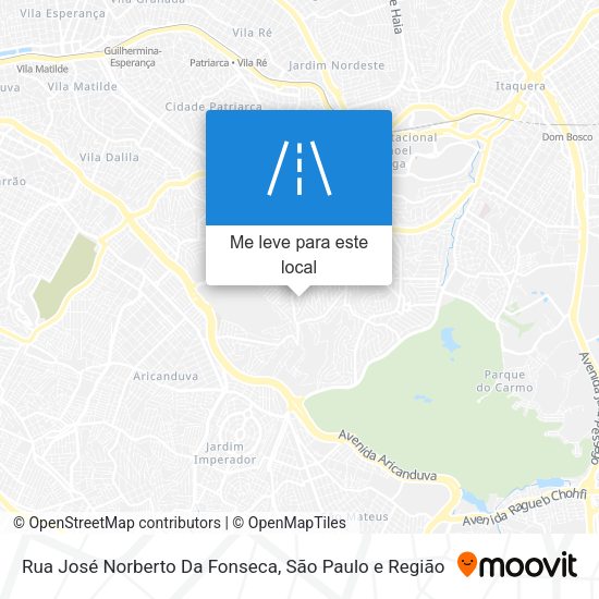 Rua José Norberto Da Fonseca mapa