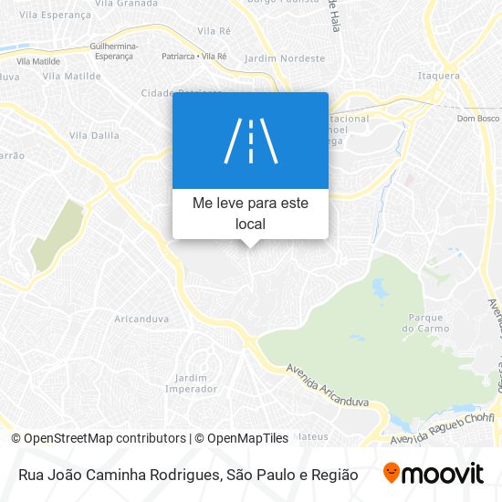 Rua João Caminha Rodrigues mapa