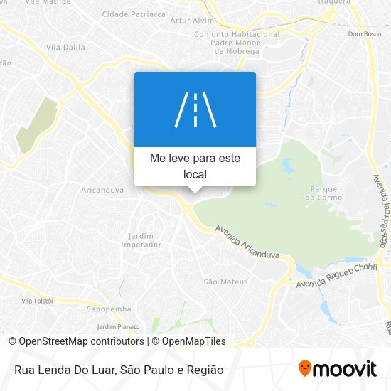 Rua Lenda Do Luar mapa