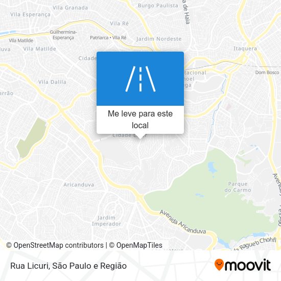 Rua Licuri mapa