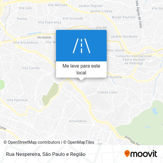 Rua Nespereira mapa
