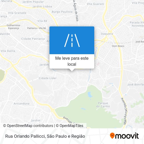 Rua Orlando Pallicci mapa
