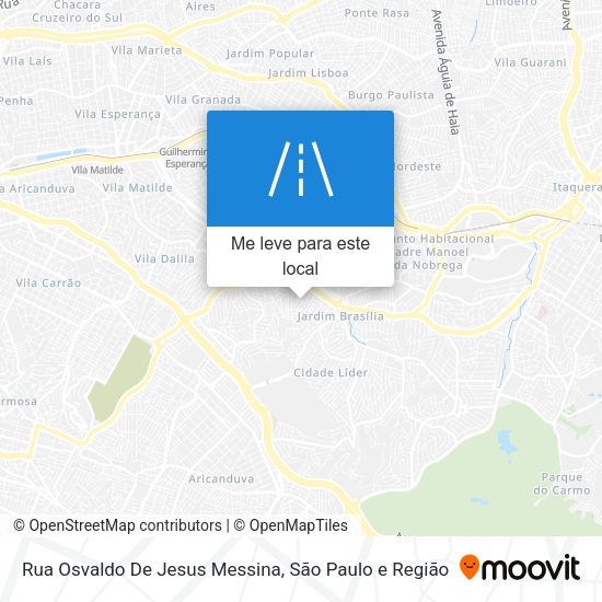 Rua Osvaldo De Jesus Messina mapa