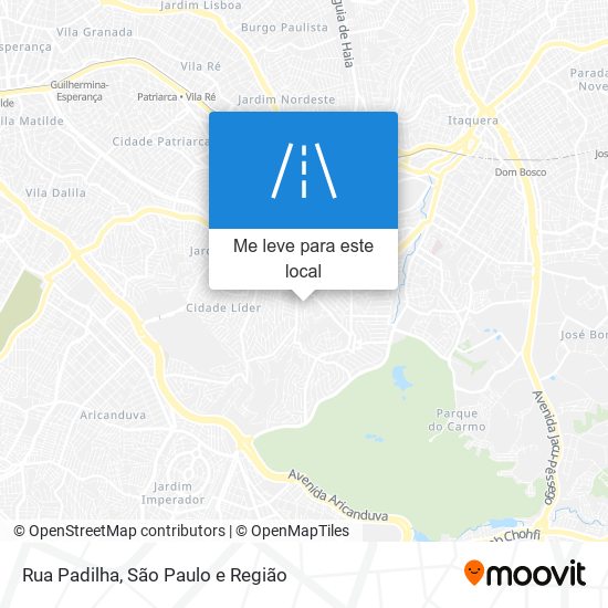 Rua Padilha mapa