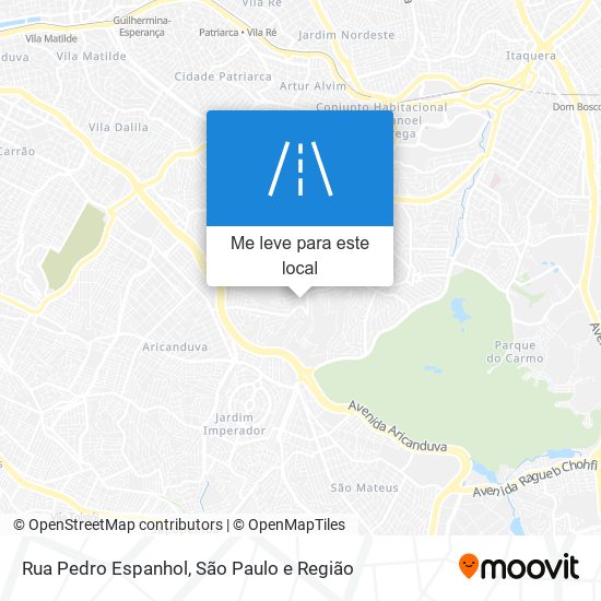 Rua Pedro Espanhol mapa