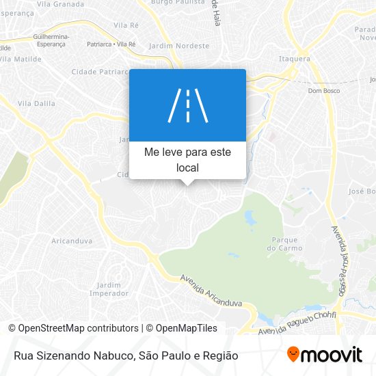 Rua Sizenando Nabuco mapa
