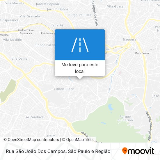 Rua São João Dos Campos mapa