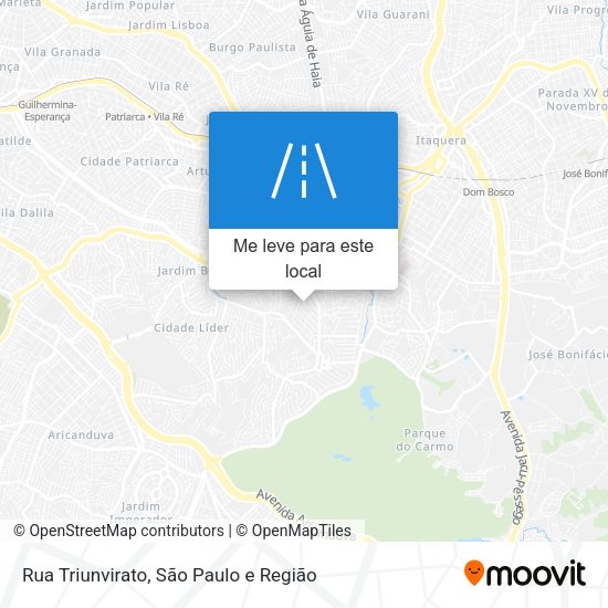 Rua Triunvirato mapa