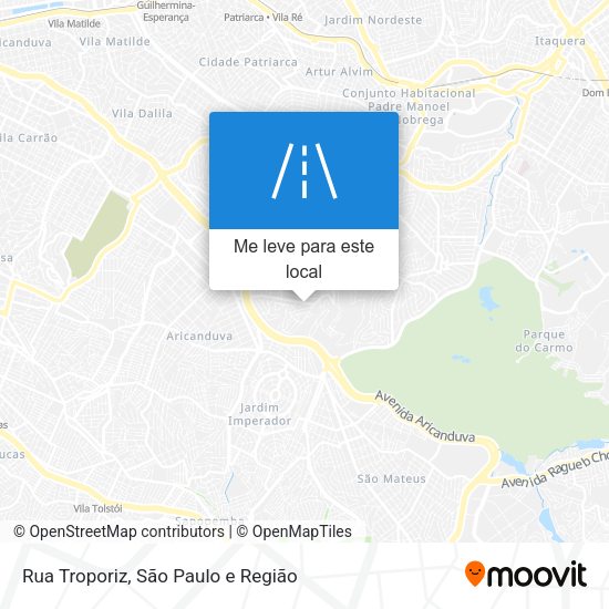 Rua Troporiz mapa
