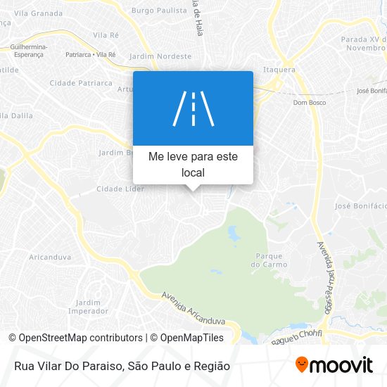 Rua Vilar Do Paraiso mapa