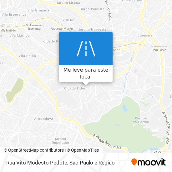 Rua Vito Modesto Pedote mapa