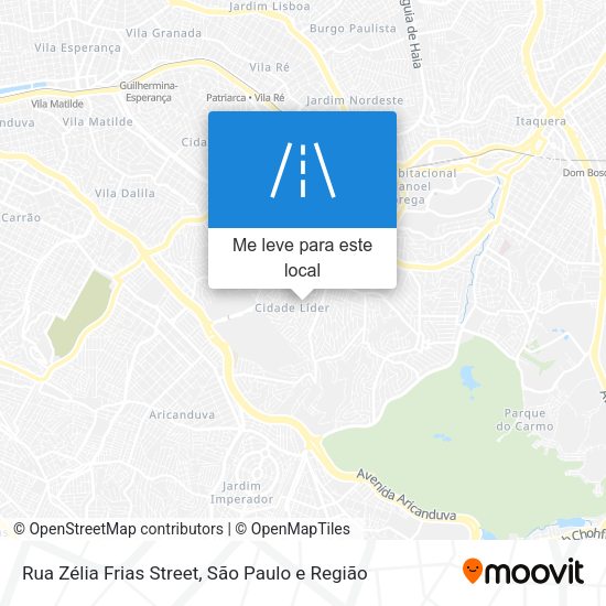 Rua Zélia Frias Street mapa