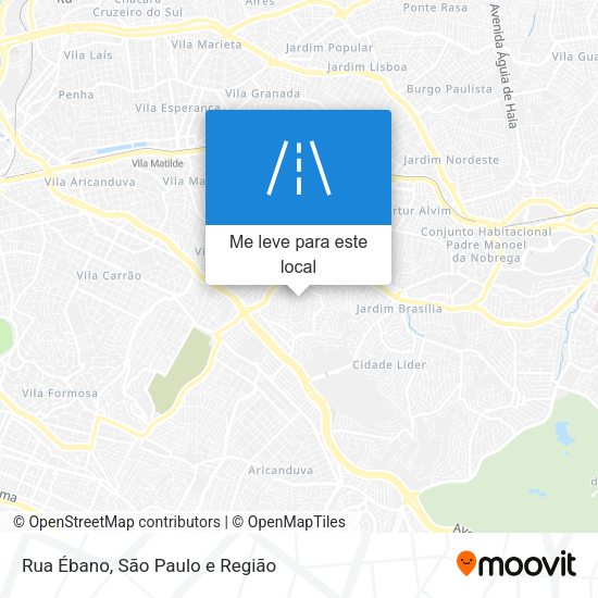 Rua Ébano mapa