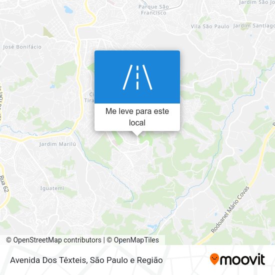 Avenida Dos Têxteis mapa