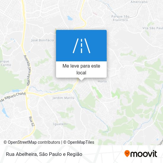 Rua Abelheira mapa