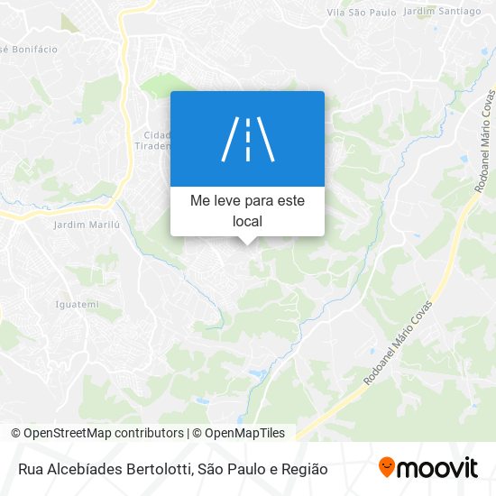 Rua Alcebíades Bertolotti mapa