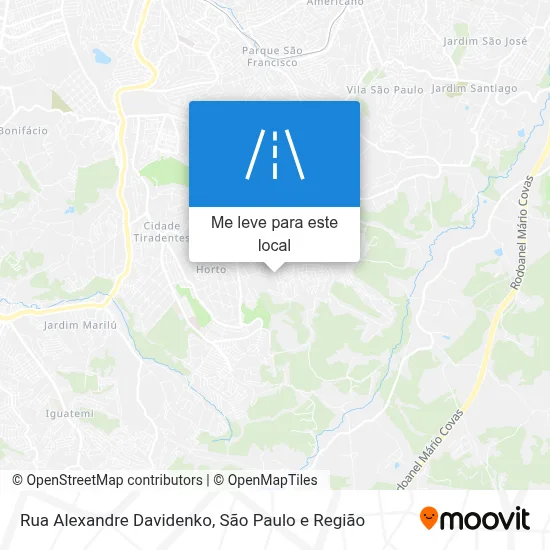 Rua Alexandre Davidenko mapa
