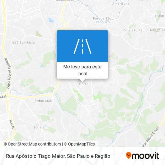 Rua Apóstolo Tiago Maior mapa