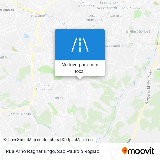 Rua Arne Ragnar Enge mapa