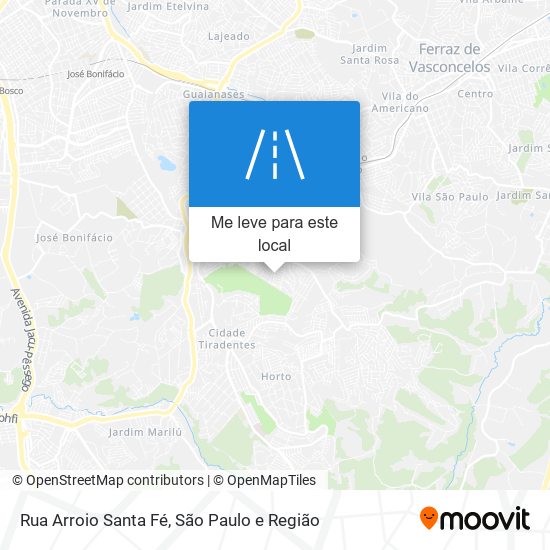 Rua Arroio Santa Fé mapa