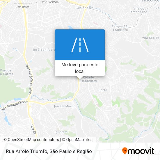 Rua Arroio Triumfo mapa