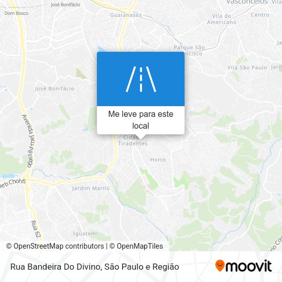 Rua Bandeira Do Divino mapa