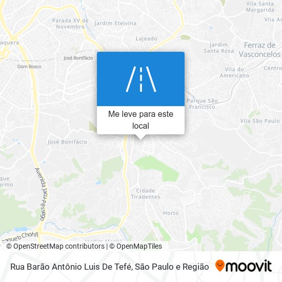 Rua Barão Antônio Luis De Tefé mapa