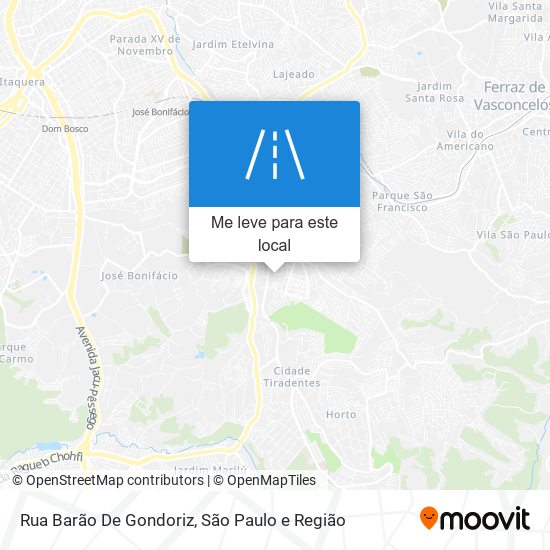 Rua Barão De Gondoriz mapa