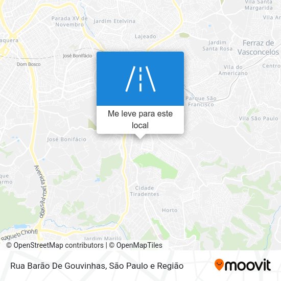 Rua Barão De Gouvinhas mapa