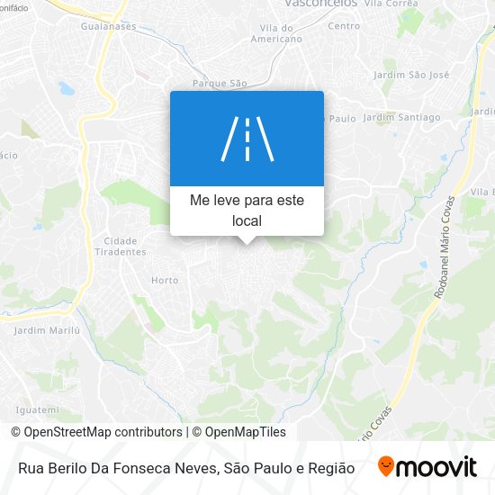 Rua Berilo Da Fonseca Neves mapa