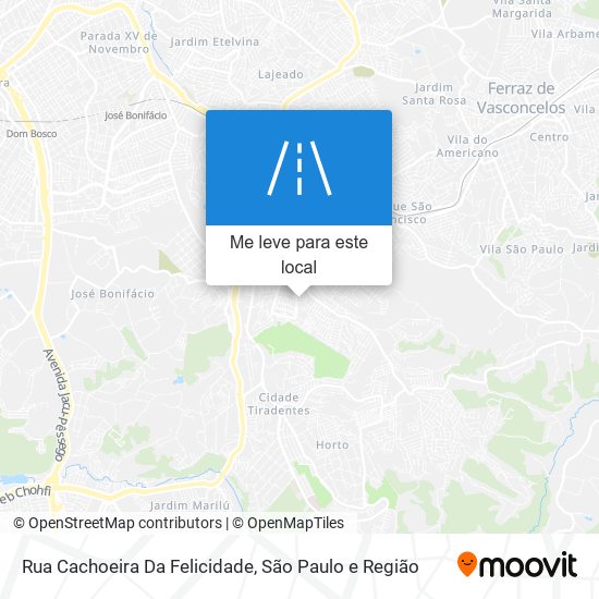 Rua Cachoeira Da Felicidade mapa