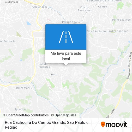 Rua Cachoeira Do Campo Grande mapa