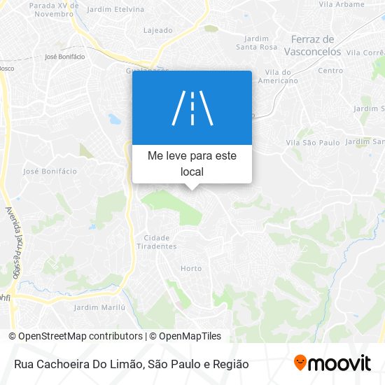 Rua Cachoeira Do Limão mapa