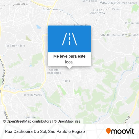 Rua Cachoeira Do Sol mapa