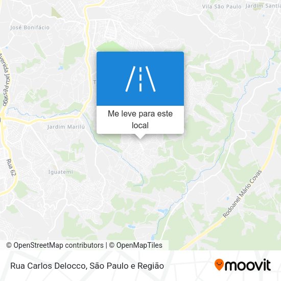 Rua Carlos Delocco mapa
