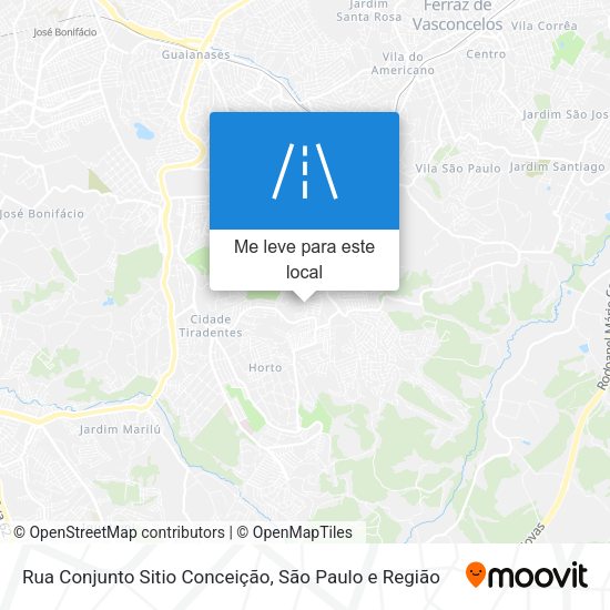 Rua Conjunto Sitio Conceição mapa