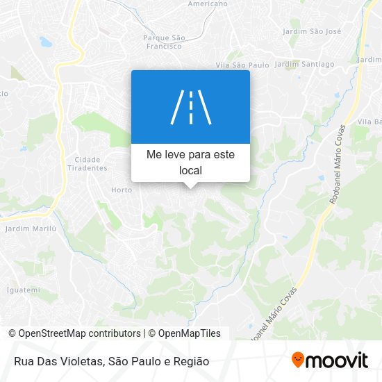 Rua Das Violetas mapa