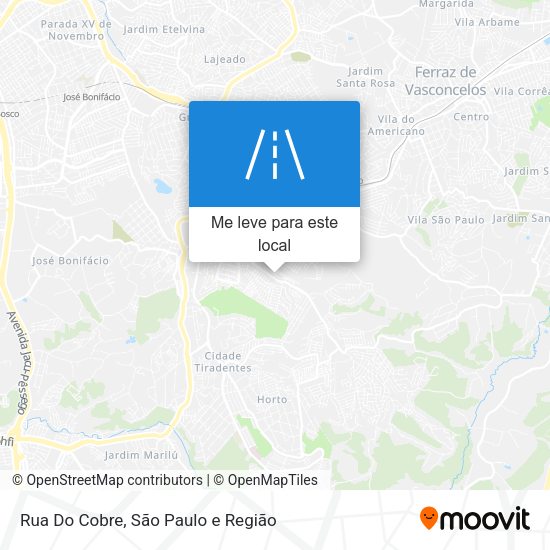Rua Do Cobre mapa