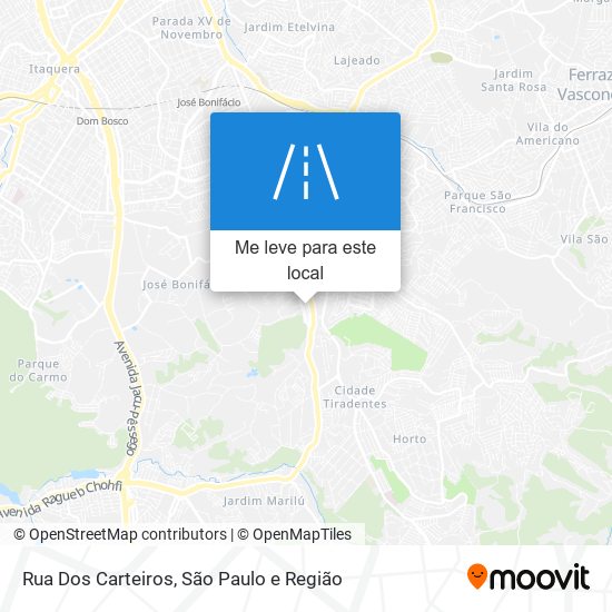 Rua Dos Carteiros mapa