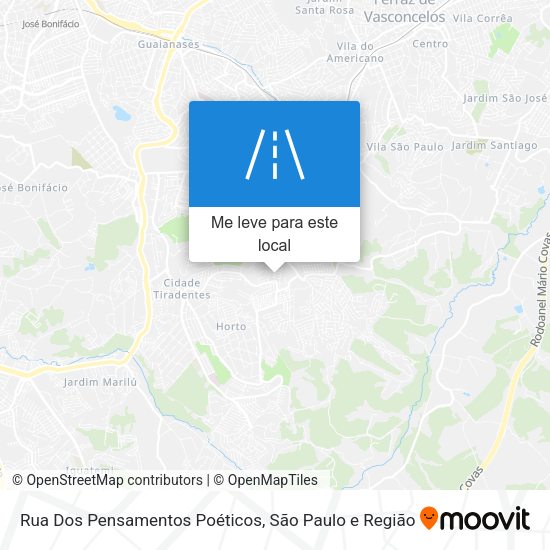 Rua Dos Pensamentos Poéticos mapa