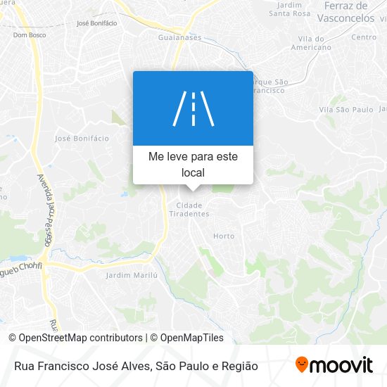 Rua Francisco José Alves mapa