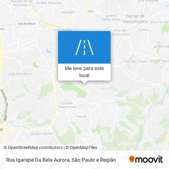 Rua Igarapé Da Bela Aurora mapa