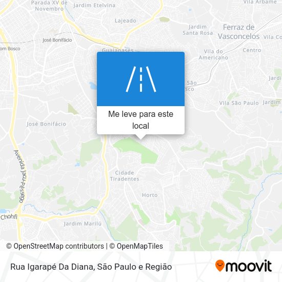 Rua Igarapé Da Diana mapa