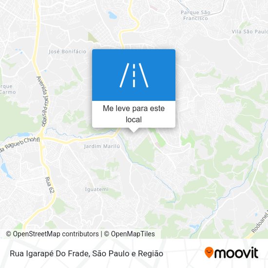 Rua Igarapé Do Frade mapa