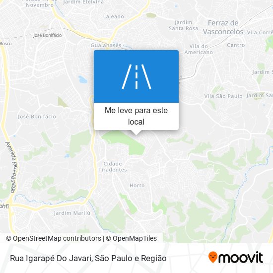 Rua Igarapé Do Javari mapa